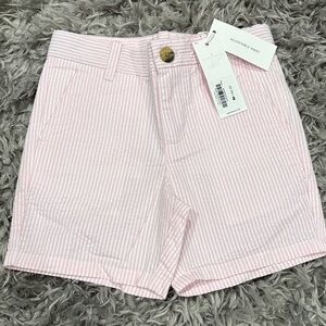 BNWT Janie & Jack Pink Striped Seersucker Shorts Size 3